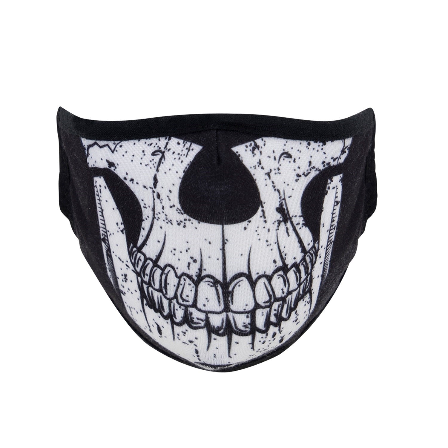 Mascarilla 3 capas SKULL en poliéster, tallas S/M y L/XL, lavable y reutilizable