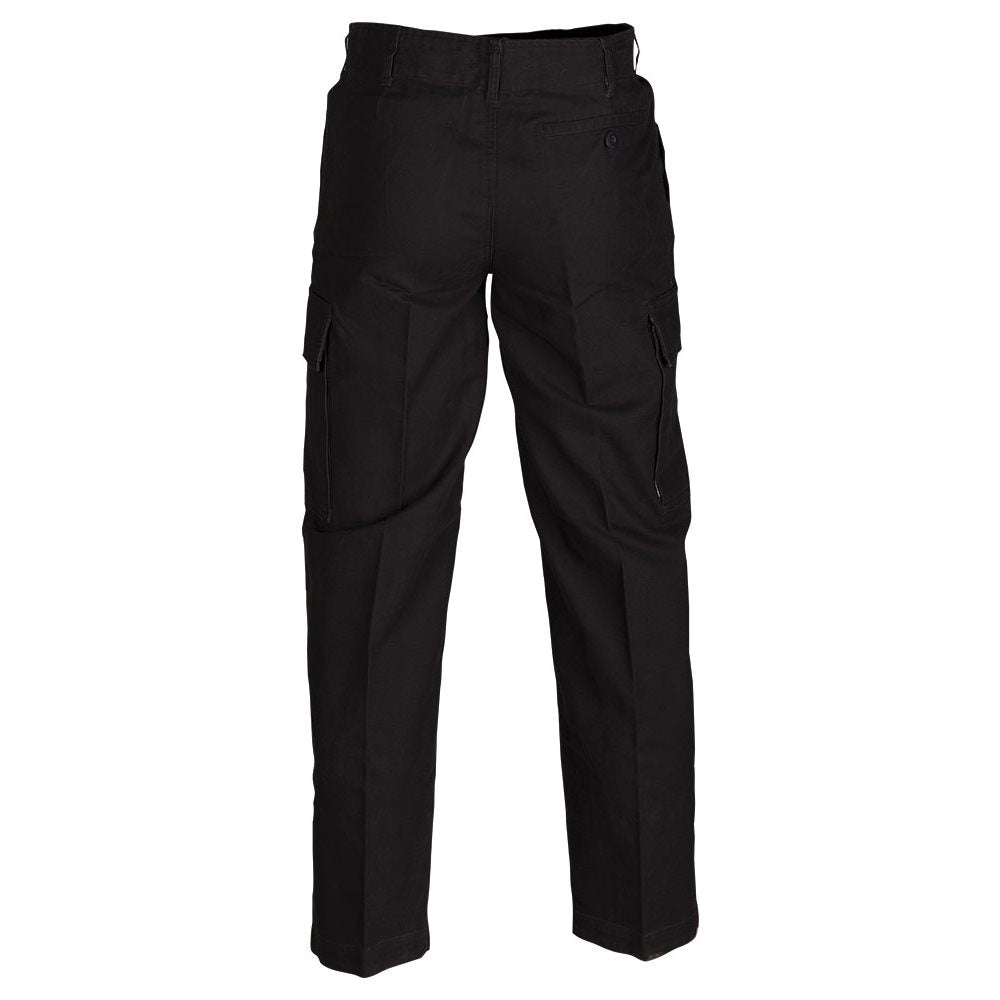 Pantalones BW tipo moleskin prelavados negros - vista general