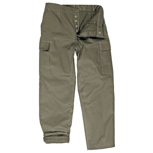 Pantalones BW tipo moleskin forrados verdes - ID 11321001