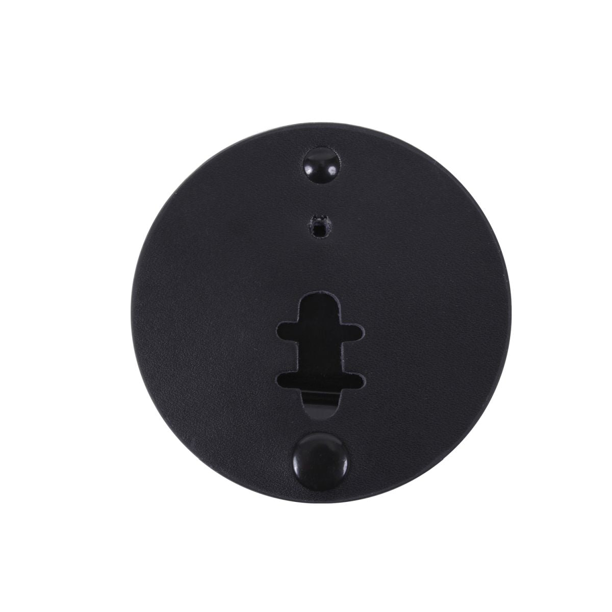 Porta insignia de cuero con clip metálico para sujetar distintivos e identificaciones