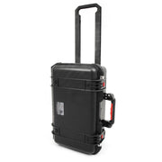 Caja de transporte plástica con ruedas y mango telescópico, IP67, 55,6×35,8×23 cm