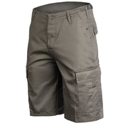 Pantalones cortos BDU US verdes con bolsillos, 80% poliéster 20% algodón