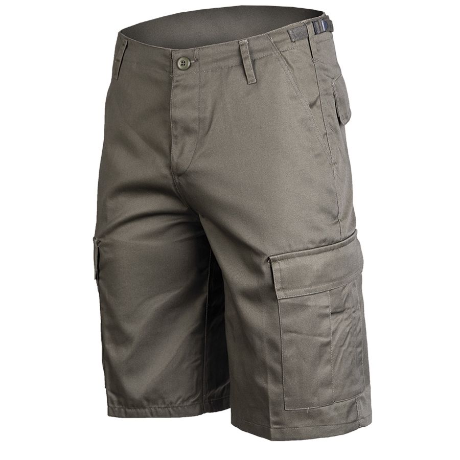 Pantalones cortos BDU US verdes con bolsillos, 80% poliéster 20% algodón