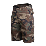 Pantalones cortos BDU US Woodland T/C 80/20 con bolsillos y ajuste de cintura