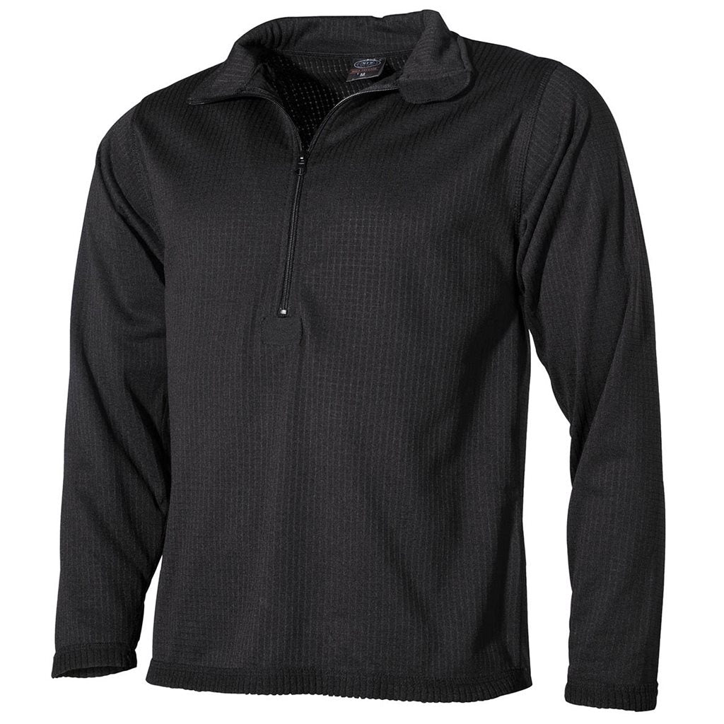 Camiseta térmica negra Level 2 con polar Comfort Dry