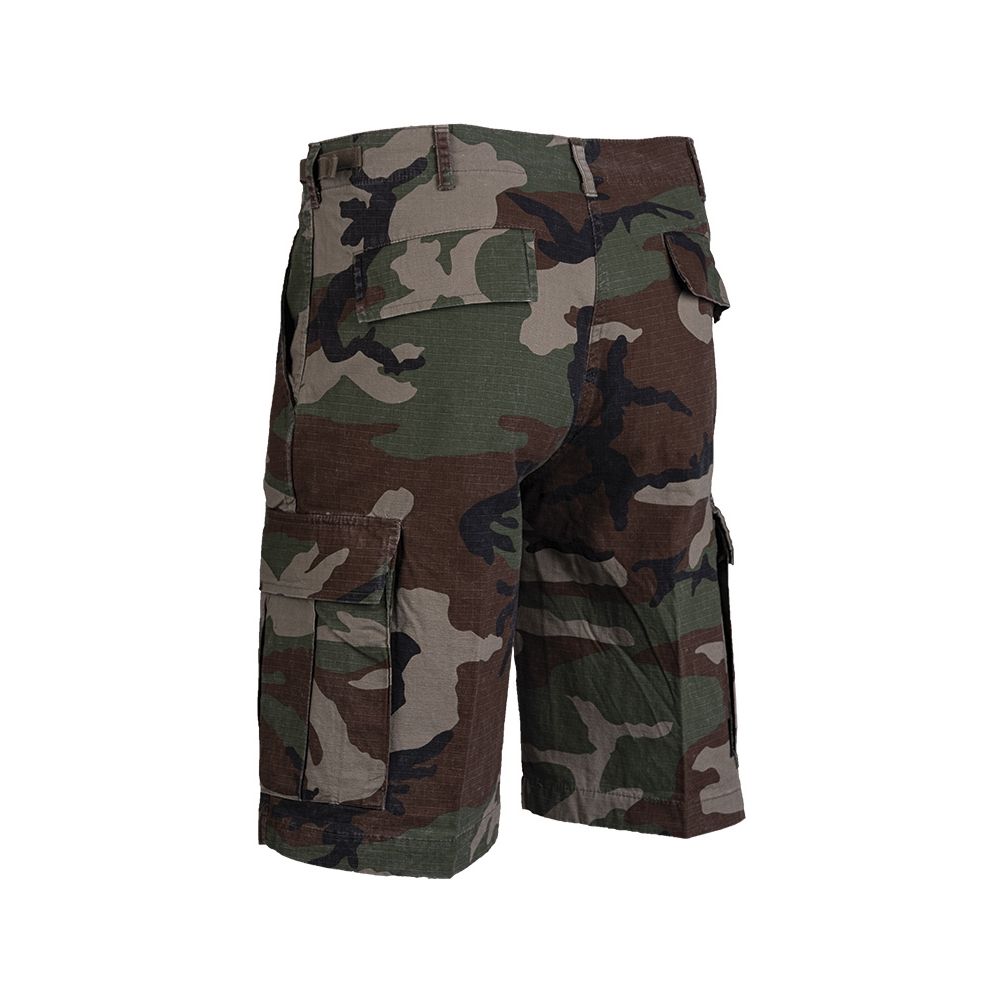 Pantalón corto US BDU rip-stop WOODLAND, prelavado, 100% algodón, vista general