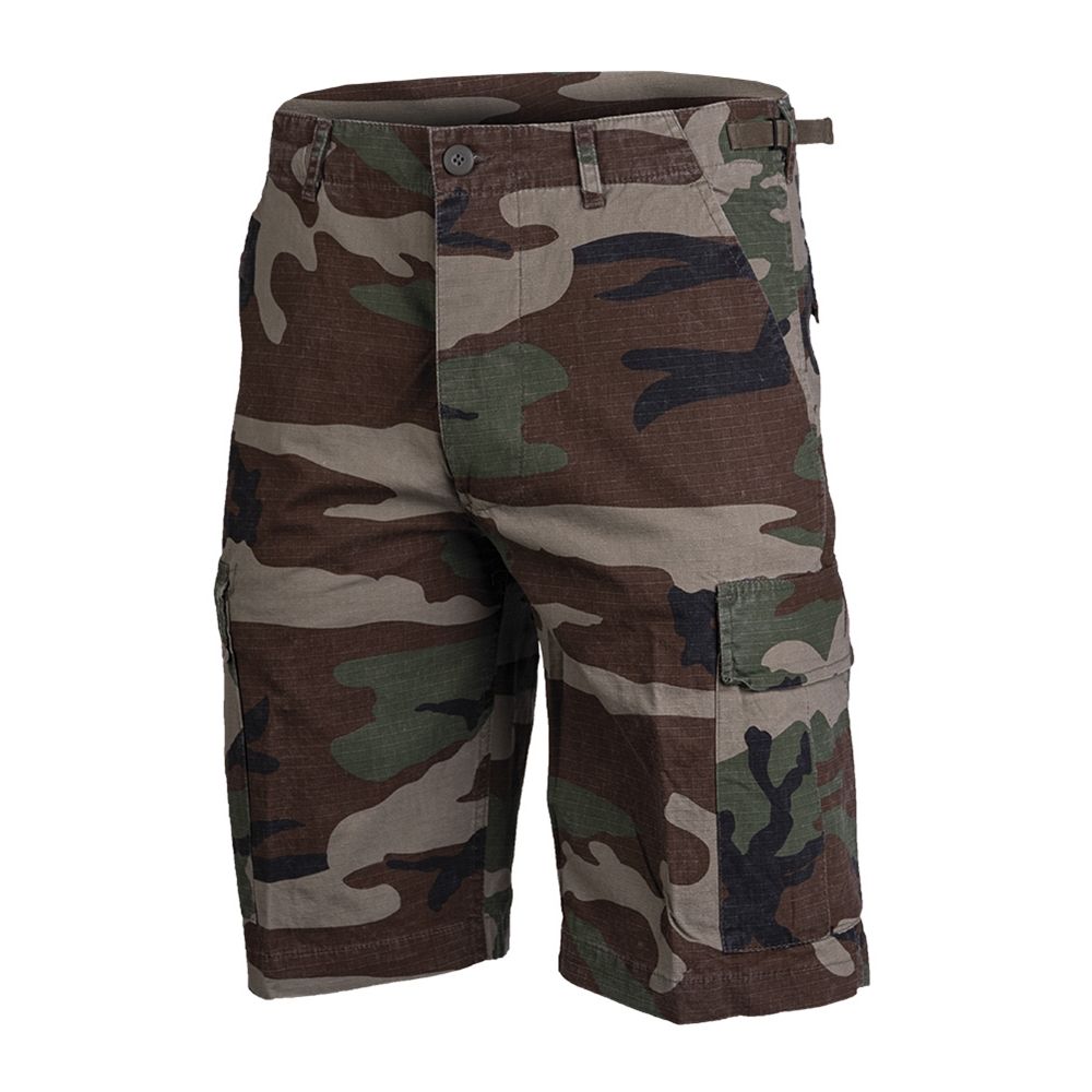 Pantalones cortos tipo BDU rip-stop WOODLAND 100% algodón