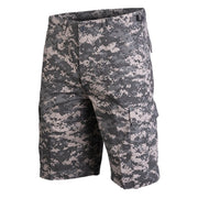 Pantalones cortos BDU rip-stop ACU DIGITAL, 100% algodón, varios bolsillos y cintura ajustable