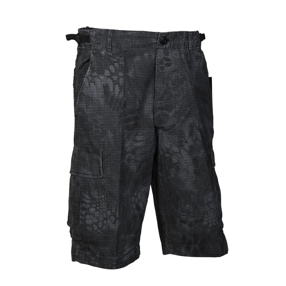 Shorts US BDU rip-stop prelavados 100% algodón con bolsillos cargo y ajuste lateral