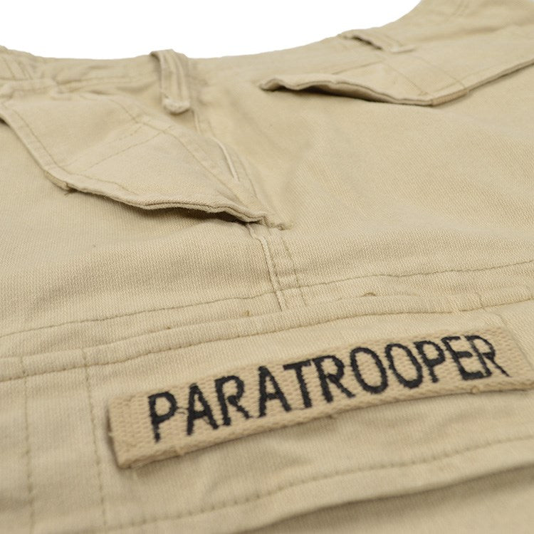 Bermudas PARATROOPER prelavadas KHAKI Mil-Tec con bolsillos cargo
