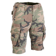 Shorts VAGE algodón prelavado WOODLAND, look vintage, seis bolsillos y trabillas