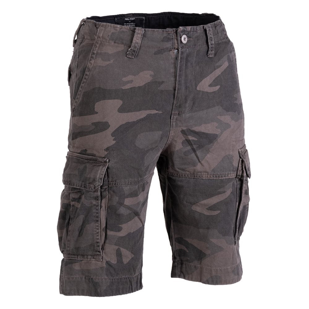 Pantalones cortos VAGE de algodón prelavado con aspecto vintage y seis bolsillos