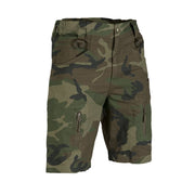 Shorts ASSAULT algodón ripstop camuflaje WOODLAND con cierre boton y cremallera YKK y 6 bolsillos