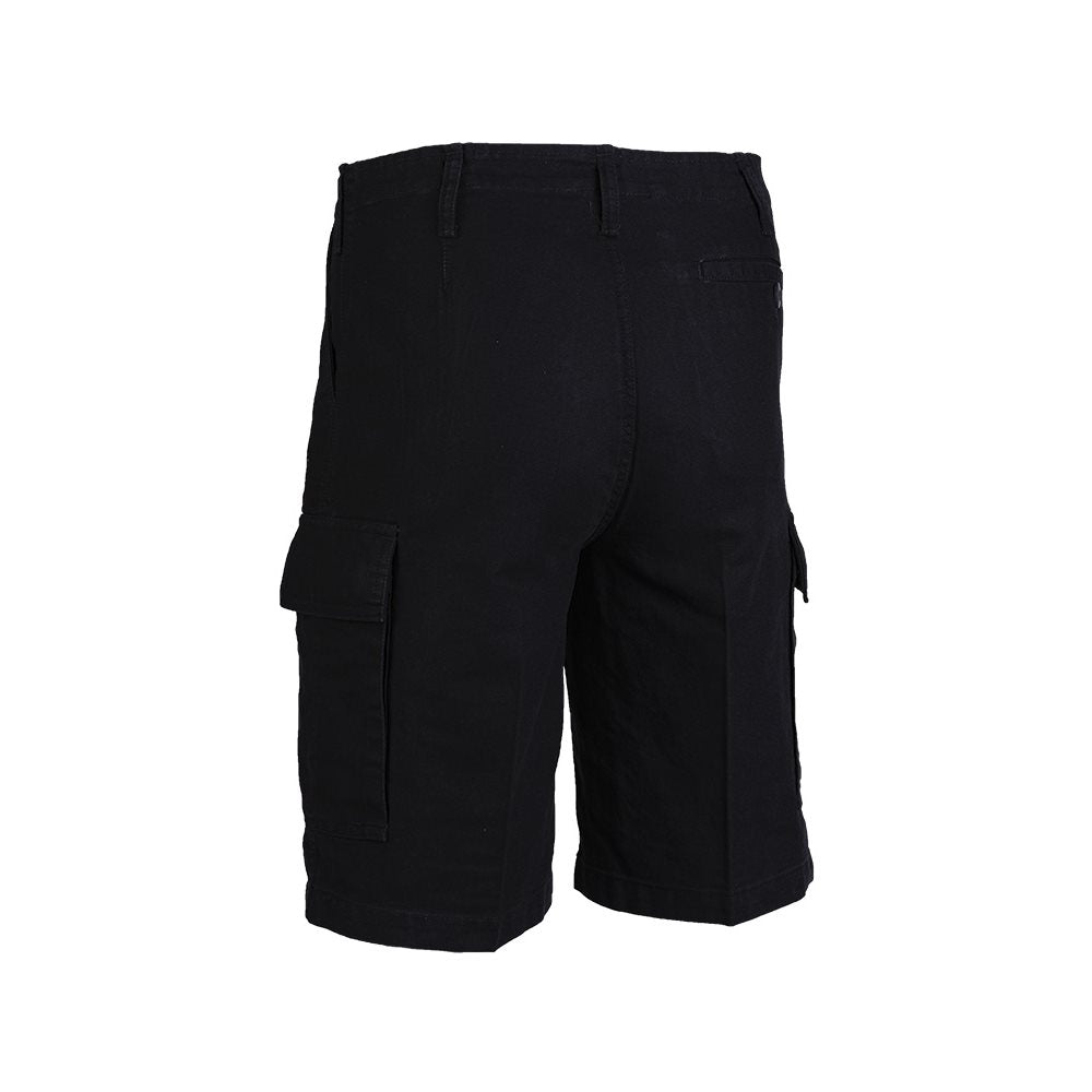 Pantalones cortos BW moleskin negros Mil-Tec en algodón prelavado