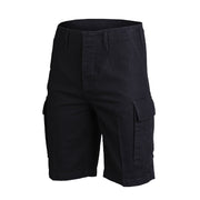 Pantalones cortos BW moleskin negros Mil-Tec en algodón prelavado