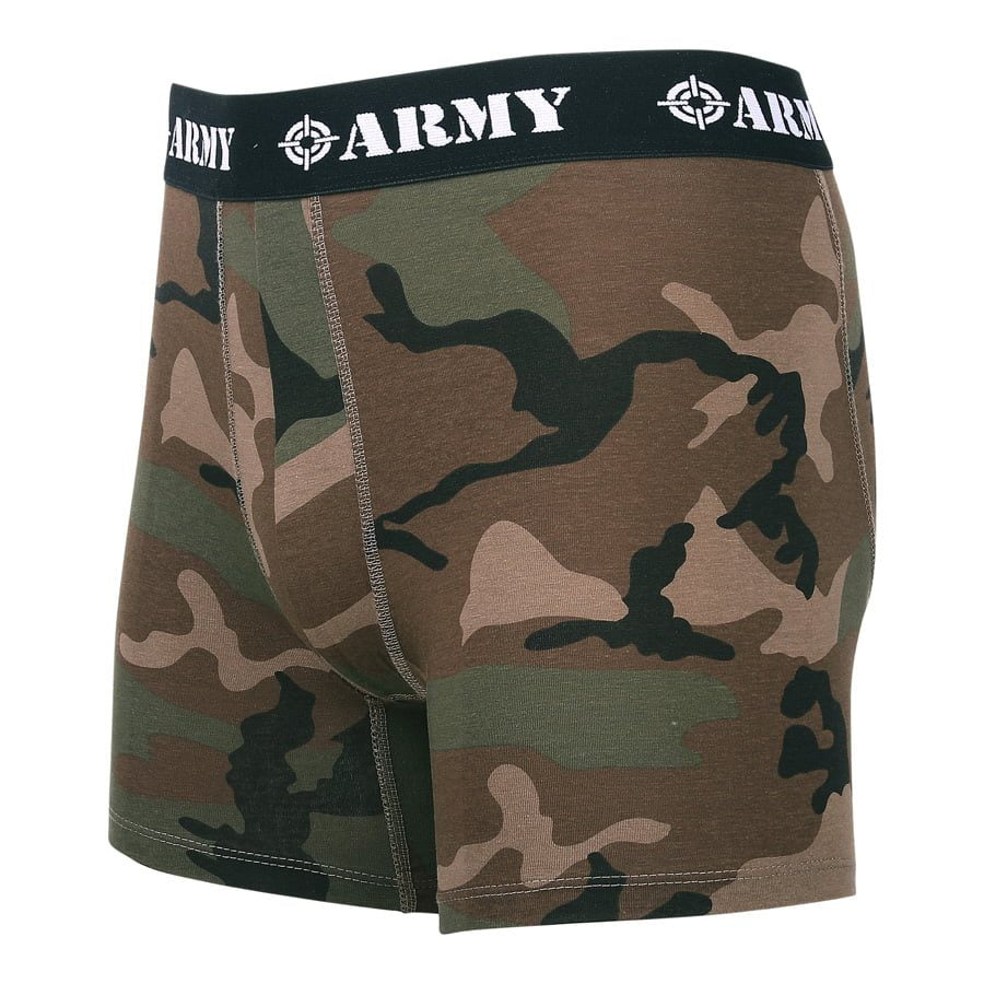 Boxers camuflaje ARMY con cintura elástica y estampado ARMY