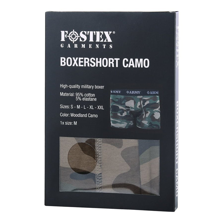 Boxers camuflaje ARMY con cintura elástica y estampado ARMY