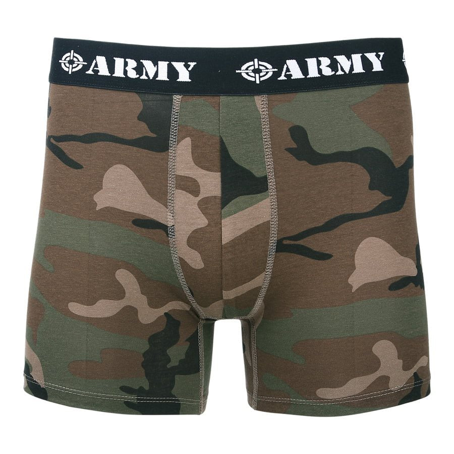 Boxers camuflaje ARMY con cintura elástica y estampado ARMY