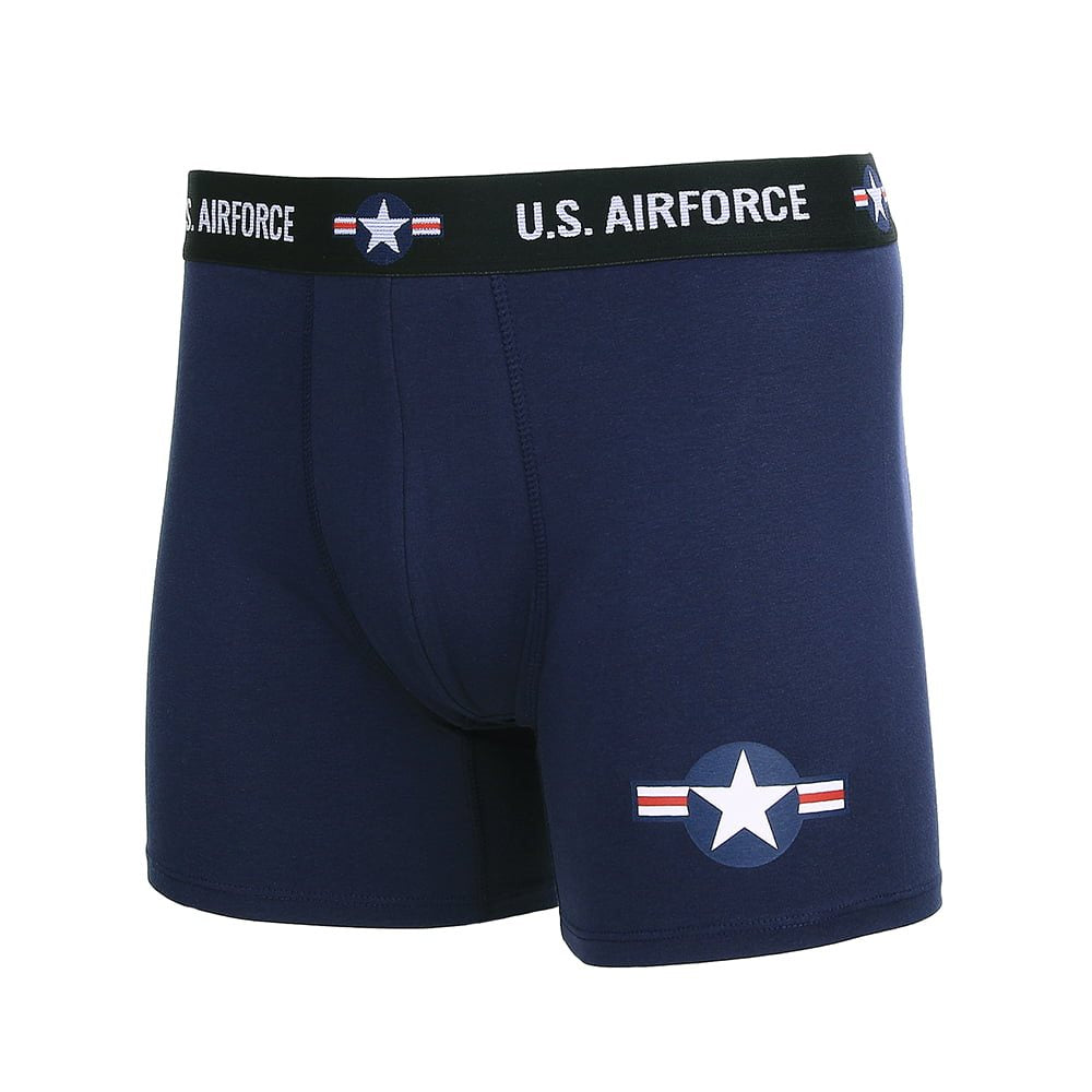 Boxers azules con estampado U.S AIRFORCE y cinturilla elástica