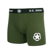 Boxer verde con cintura elástica suave y estampado 'U.S. ARMY'