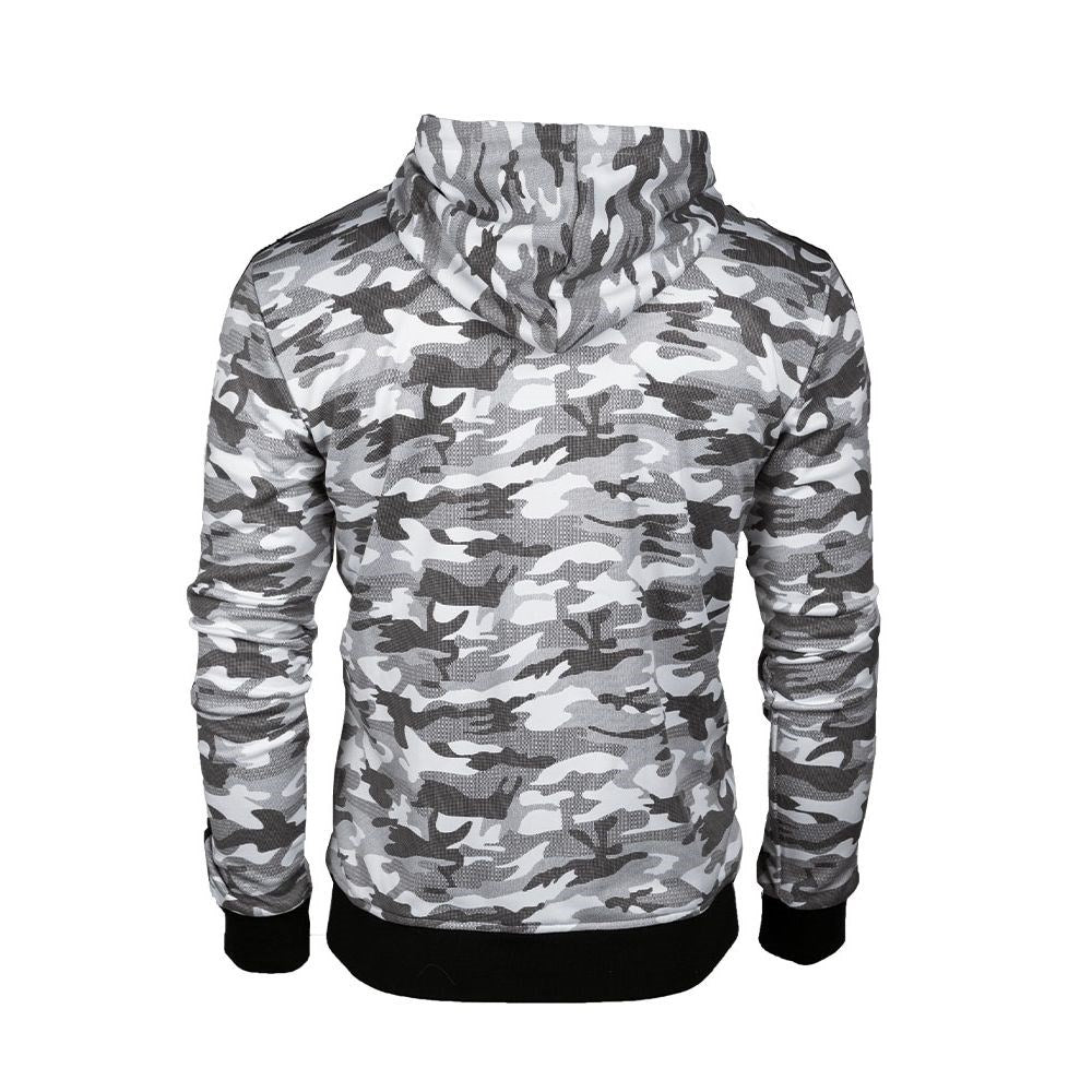 Sudadera MIL-TEC TRAINING METRO URBAN en camuflaje con capucha ajustable y cremallera impermeable
