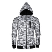 Sudadera MIL-TEC TRAINING METRO URBAN en camuflaje con capucha ajustable y cremallera impermeable