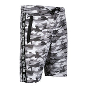 Shorts TRAINING MIL-TEC en poliéster suave con cintura elástica y bolsillos con cremallera impermeable