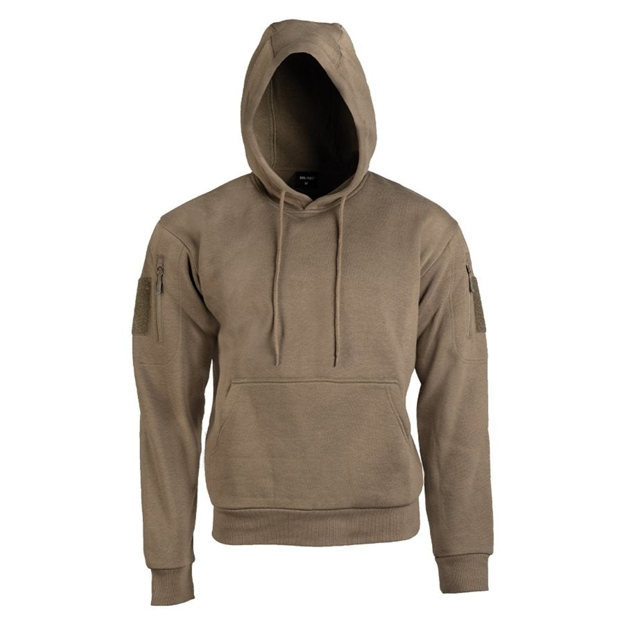 Sudadera tactica MIL-TEC con capucha, bolsillo canguro y bolsillos en los hombros