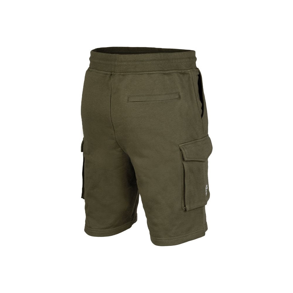Shorts US verdes MIL-TEC en felpa ligera con bolsillos y cintura elástica
