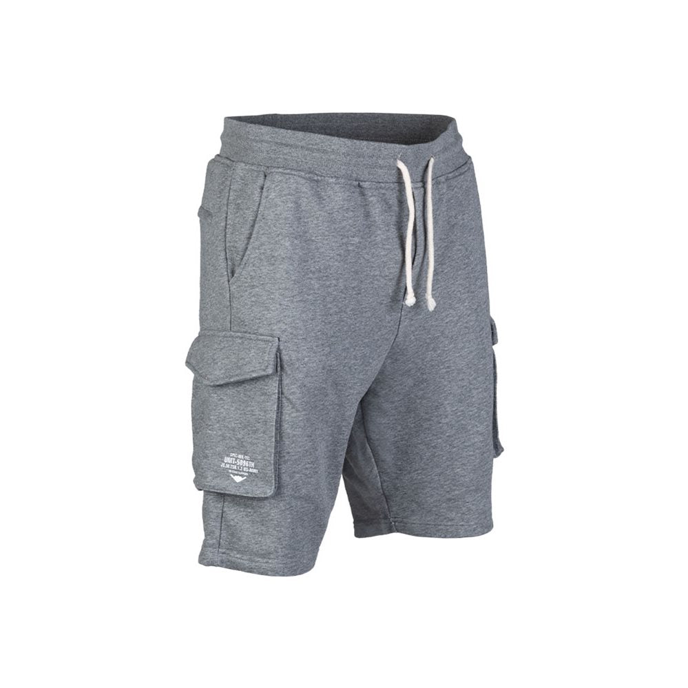 Pantalones cortos US MIL-TEC gris en teplakovina con múltiples bolsillos y cintura elástica