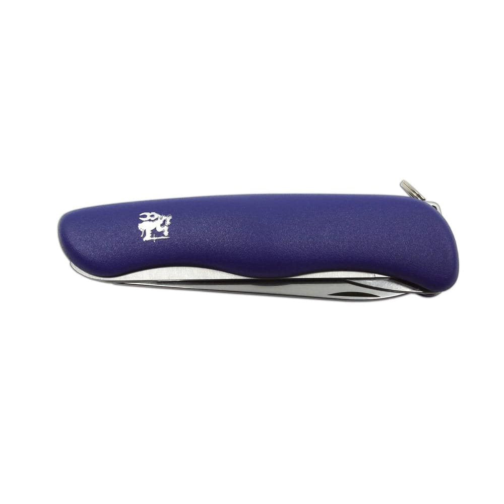 Navaja plegable 2/AK acero inox 420 con mango plástico azul y funda PVC