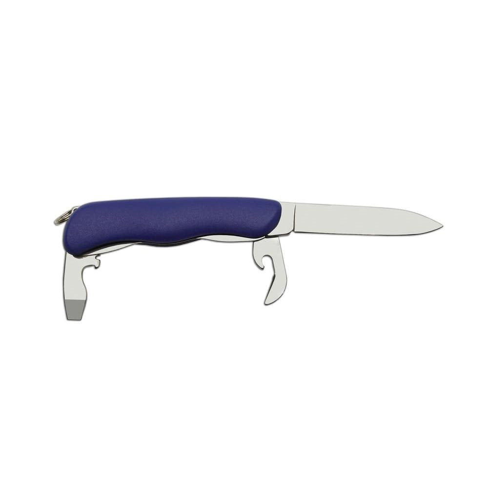 Navaja plegable 2/AK acero inox 420 con mango plástico azul y funda PVC