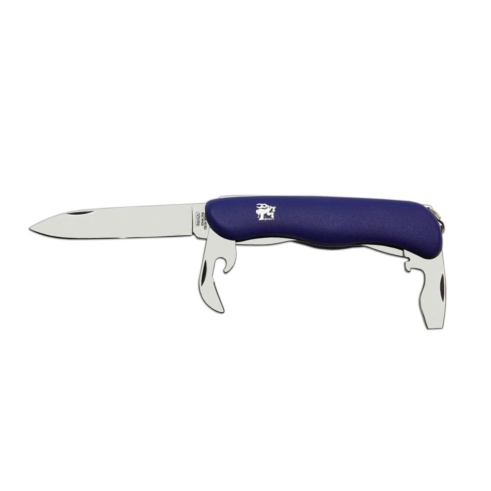 Navaja plegable 2/AK acero inox 420 con mango plástico azul y funda PVC