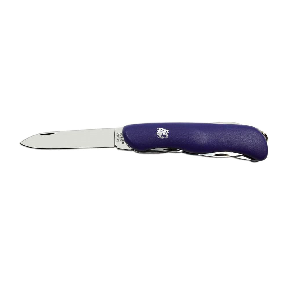 Navaja plegable 5/AK acero inoxidable con mango plastico azul y funda PVC