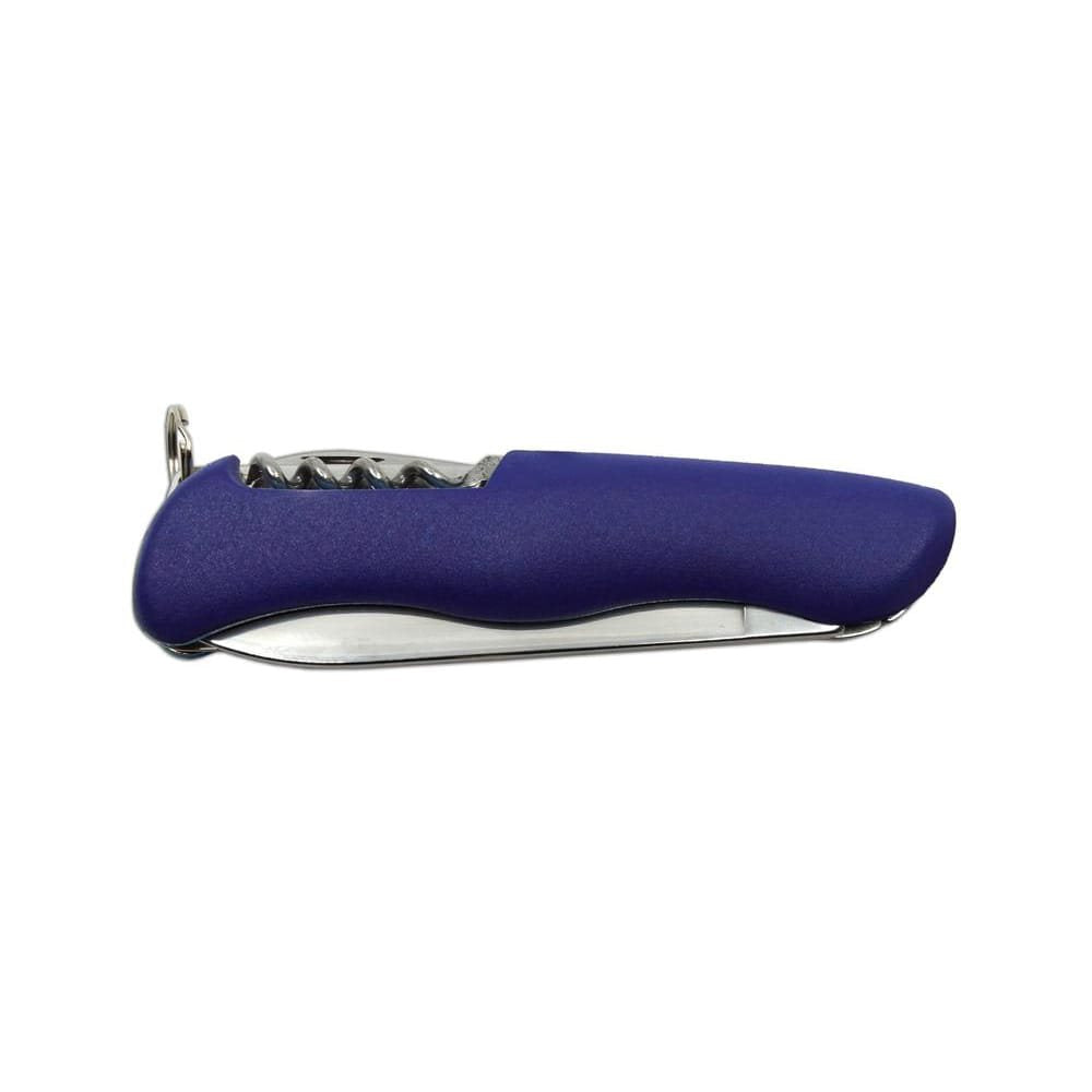 Navaja plegable 5/AK acero inoxidable con mango plastico azul y funda PVC