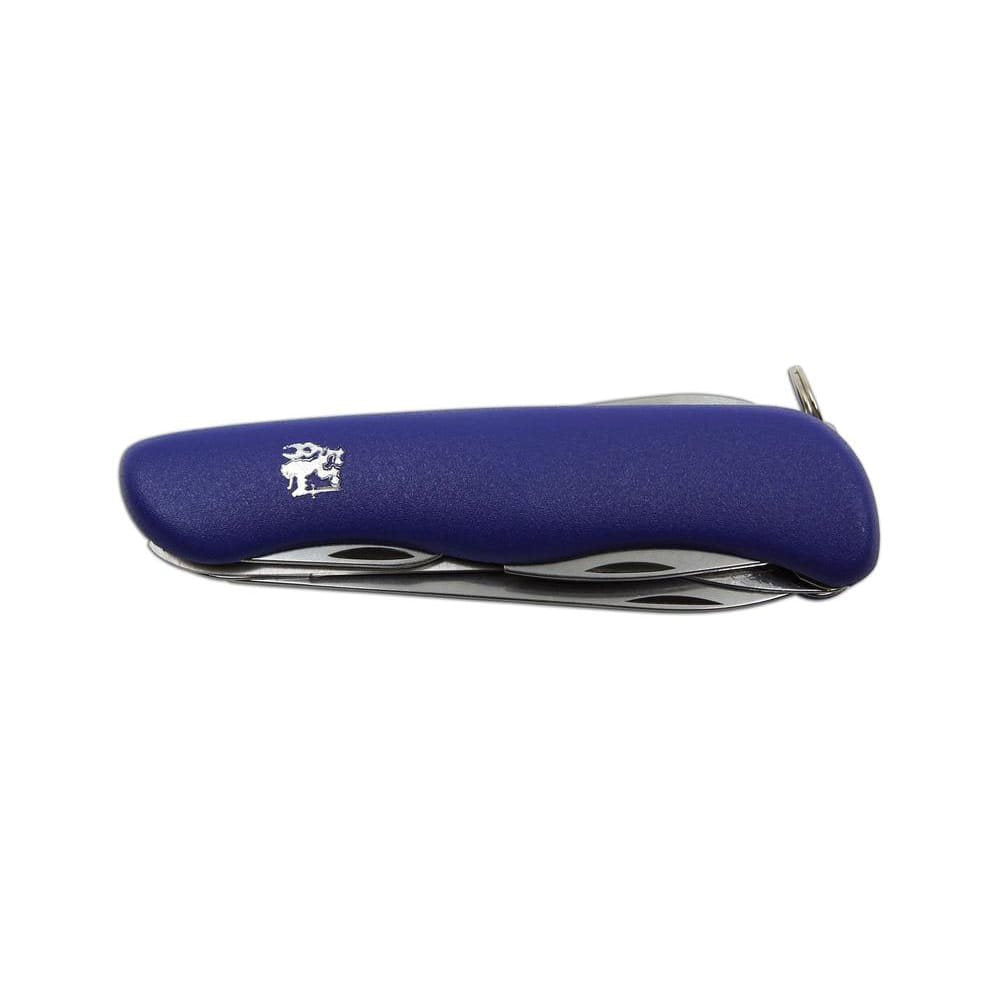 Navaja plegable 6/AK acero inoxidable 420, empuñadura azul, hoja 90 mm, funda PVC
