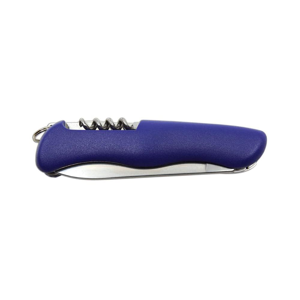Navaja plegable 6/AK acero inoxidable 420, empuñadura azul, hoja 90 mm, funda PVC