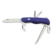 Navaja plegable 6/AK acero inoxidable 420, empuñadura azul, hoja 90 mm, funda PVC