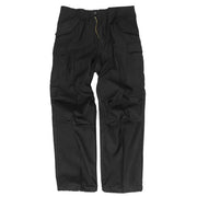 Pantalones M65 US TEESAR negros, vista frontal
