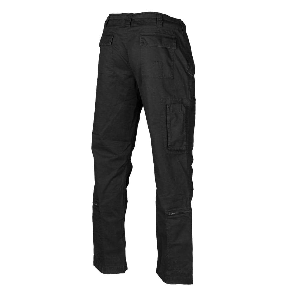Pantalones PILOT de algodón prelavados negros, corte recto