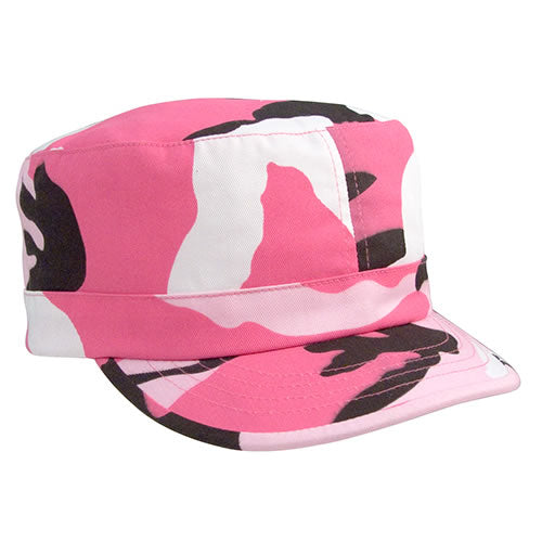 Gorra mujer ajustable PINK CAMO camuflaje rosa, 55% algodón 45% poliéster