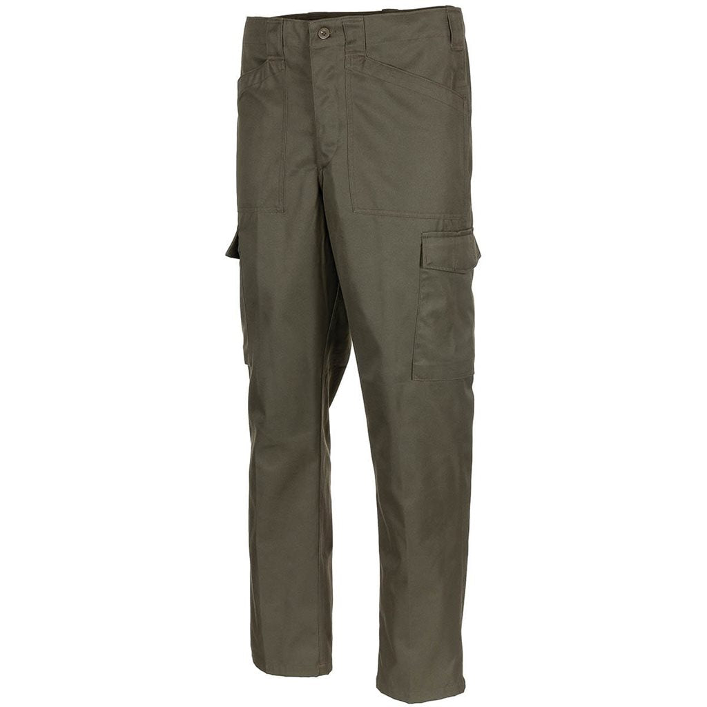 Pantalones militares austríacos BH-75 verdes con cierre de botones