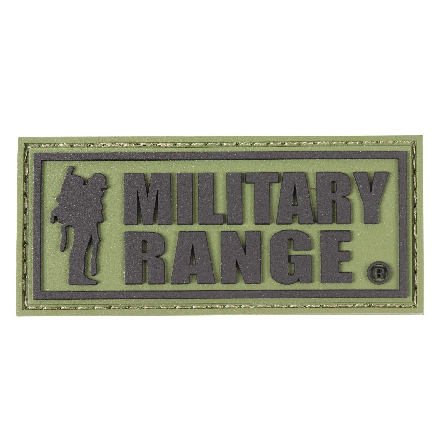 Parche MILITARY RANGE grande con texto negro