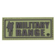 Parche MILITARY RANGE grande con texto negro
