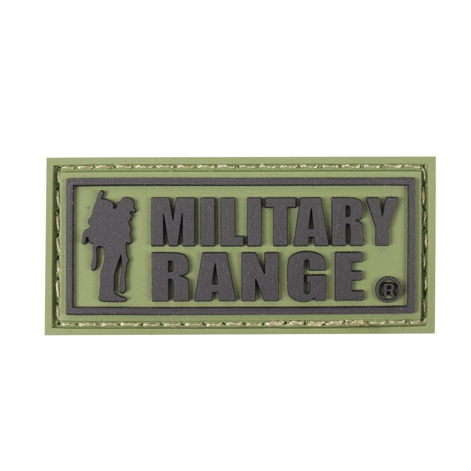 Parche MILITARY RANGE pequeño con texto negro
