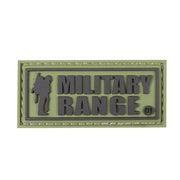 Parche MILITARY RANGE pequeño con texto negro