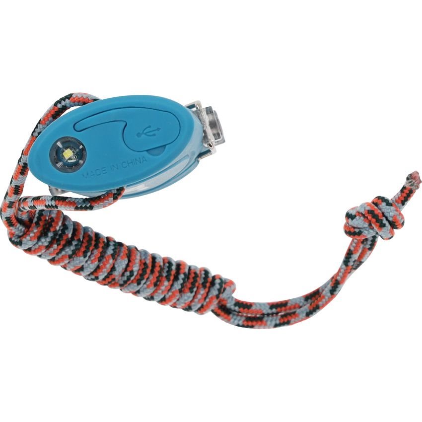 Encendedor TekFire LED azul, compacto para exterior