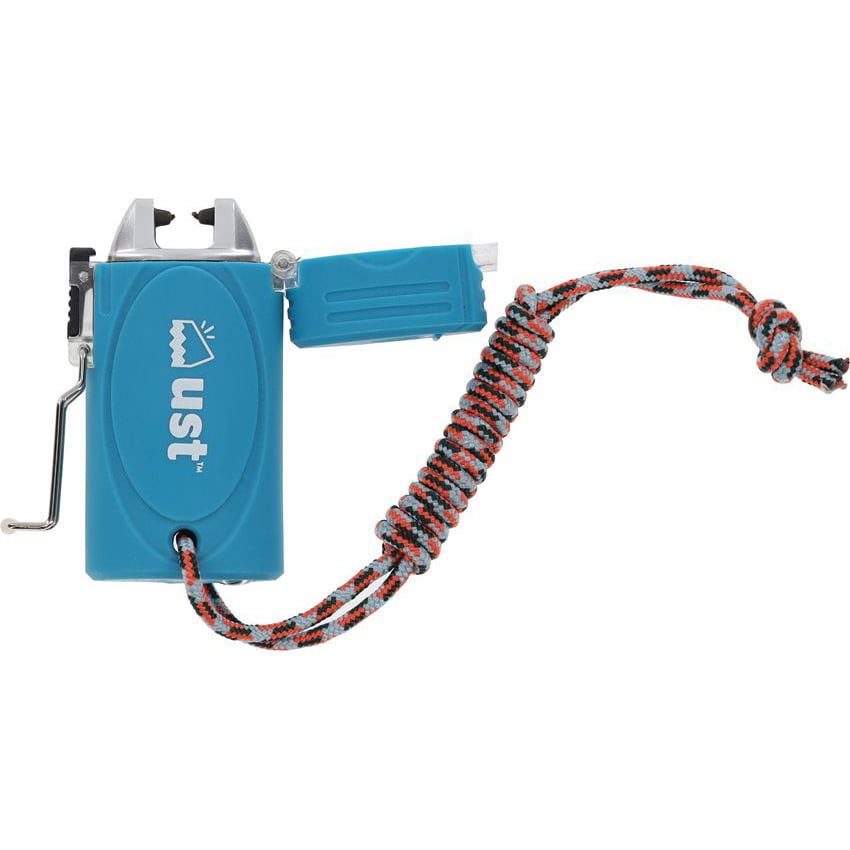 Encendedor TekFire LED azul, compacto para exterior