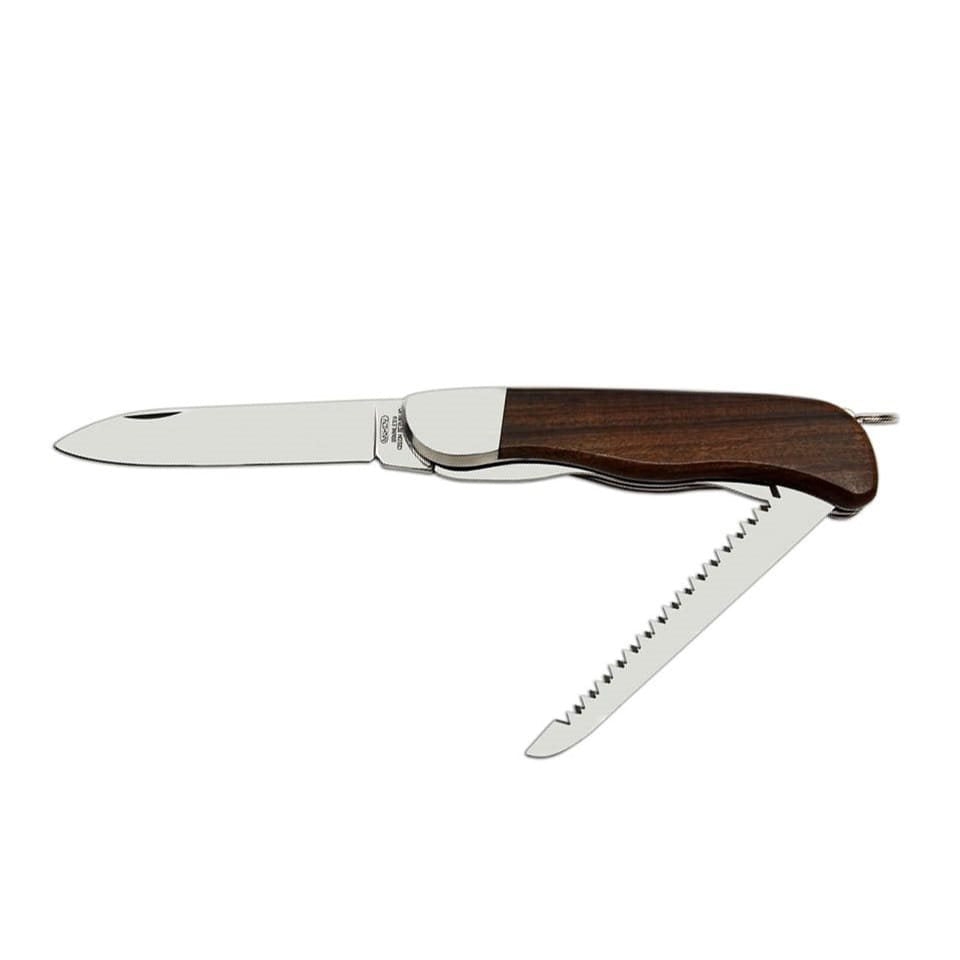 Navaja HIKER 2AK/KP con hoja de acero 420 y mango de madera
