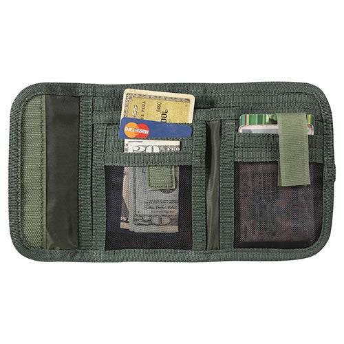 Cartera DELUXE WOODLAND ROTHCO en poliéster con varios bolsillos y bolsillo exterior para tickets